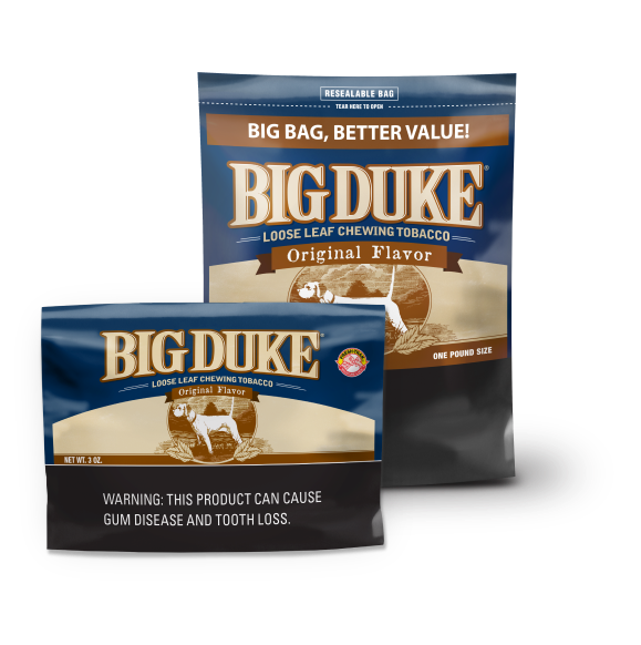 Large and Small Packages of Big Duke Original Flavor