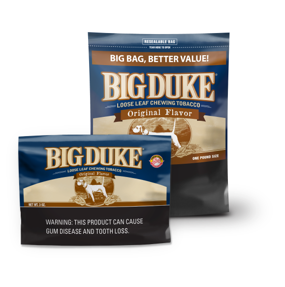 Large and Small Packages of Big Duke Original Flavor